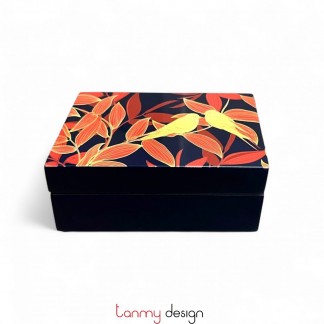 Rectangle lacquer card box 7*10cm ( different designs )